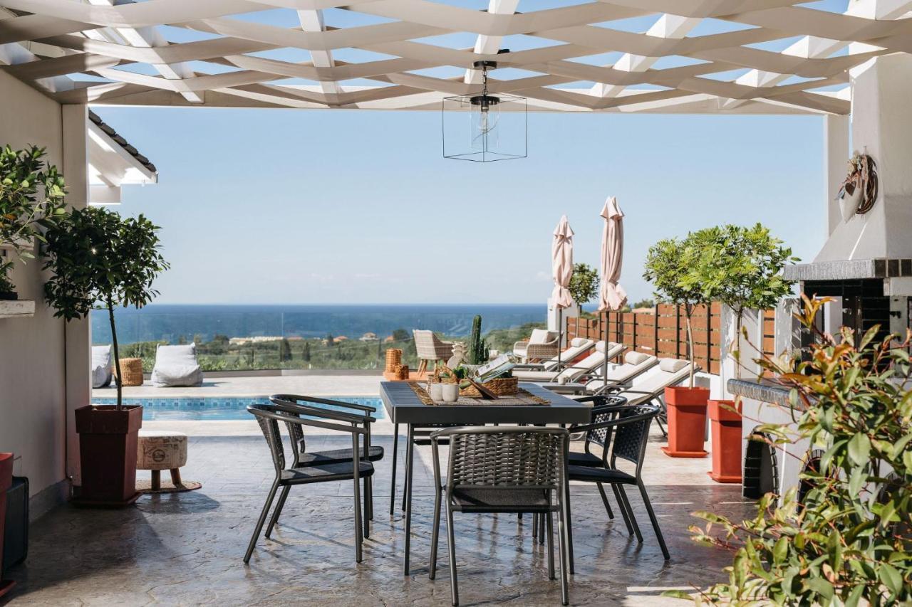 Villa Venia - Cozy Escape With Scenic Sew View, By Zantewize Трагаки Экстерьер фото